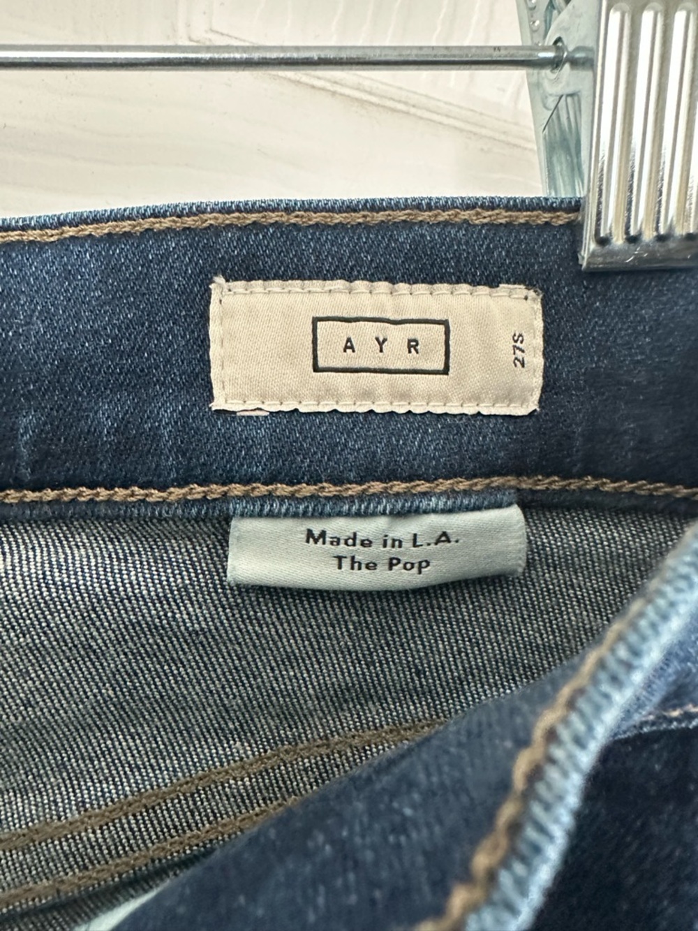 AYR “The POP” in “Icon” Dark Blue. Short inseam. - Picture 4 of 4